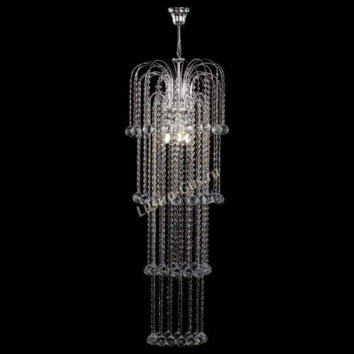 Люстра Каскад длинный в Ижевске Гусь Хрустальный