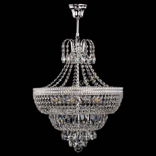 Люстра Каскад Флоренция №5 с подвесом в Ижевске Гусь Хрустальный