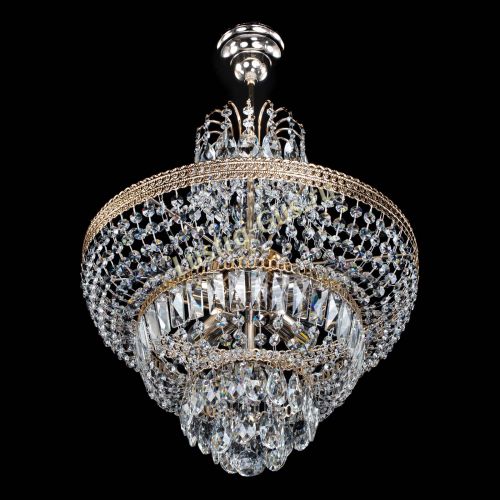 Люстра Каскад Флоренция №5 с подвесом в Ижевске Гусь Хрустальный