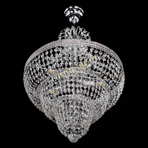 Люстра Каскад Флоренция обтикон №5 с подвесом в Ижевске Гусь Хрустальный