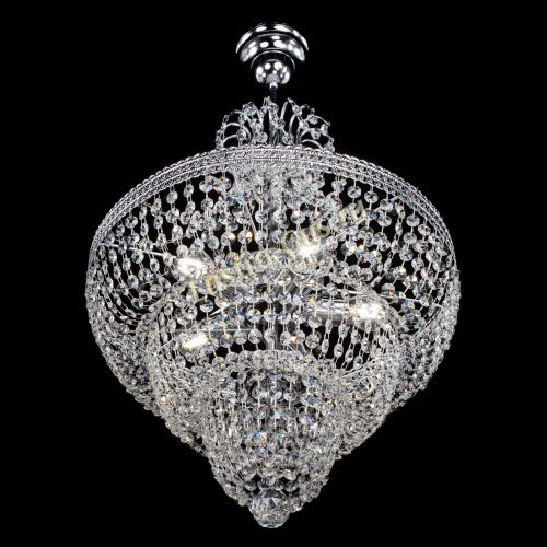 Люстра Каскад Флоренция обтикон №5 с подвесом в Ижевске Гусь Хрустальный