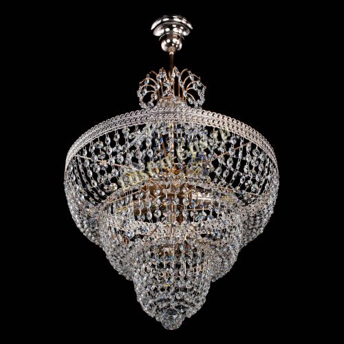 Люстра Каскад Флоренция обтикон №5 с подвесом в Ижевске Гусь Хрустальный