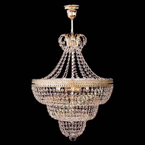 Люстра Каскад Флоренция обтикон №5 с подвесом в Ижевске Гусь Хрустальный