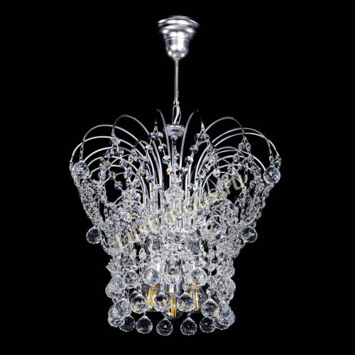 Люстра Каскад Шар №3 в Ижевске Гусь Хрустальный