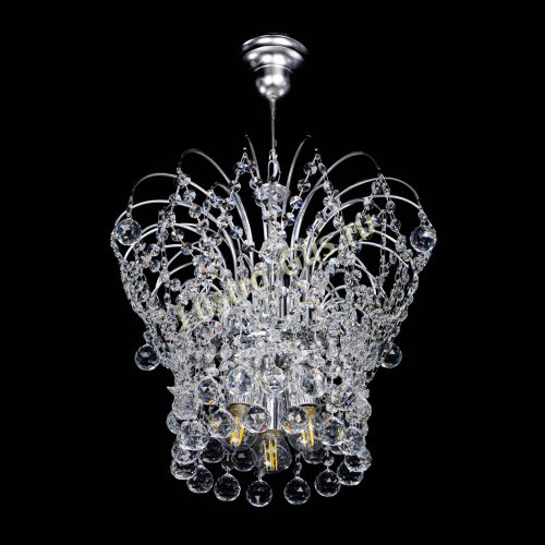 Люстра Каскад Шар №3 в Ижевске Гусь Хрустальный