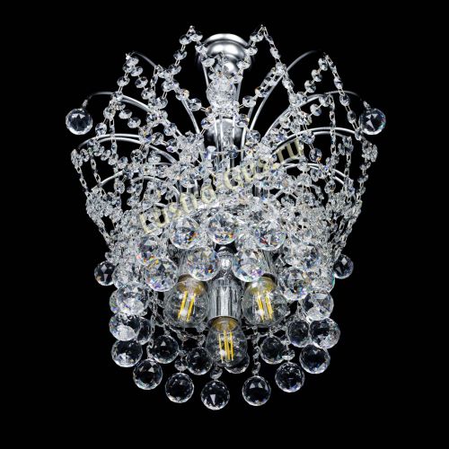 Люстра Каскад Шар №3 в Ижевске Гусь Хрустальный