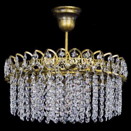 Люстра Хрустальная капель №3 под бронзу в Ижевске Гусь Хрустальный