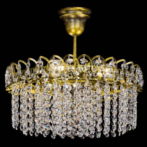 Люстра Хрустальная капель №3 под бронзу в Ижевске Гусь Хрустальный