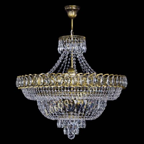 Люстра Хрустальный Каскад №8 с подвесом под бронзу в Ижевске Гусь Хрустальный