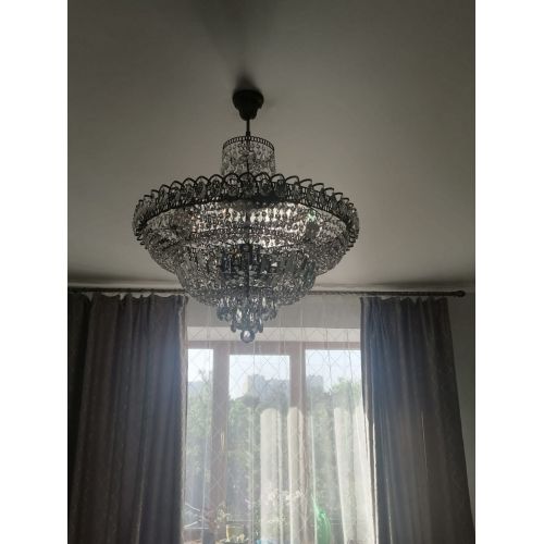 Люстра Хрустальный Каскад №8 с подвесом под бронзу в Ижевске Гусь Хрустальный