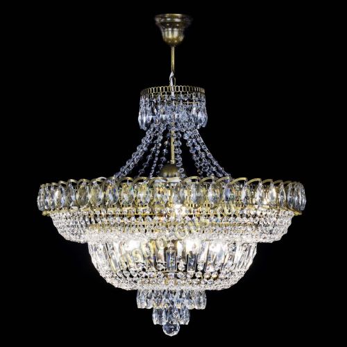 Люстра Хрустальный Каскад №8 с подвесом под бронзу в Ижевске Гусь Хрустальный