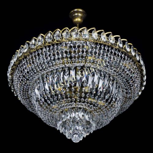 Люстра Хрустальный Каскад №8 с подвесом под бронзу в Ижевске Гусь Хрустальный