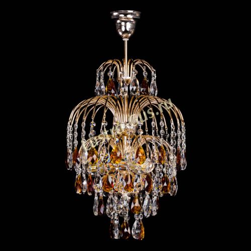 Люстра Хрустальные брызги с подвесом журавлик чайная в Ижевске Гусь Хрустальный