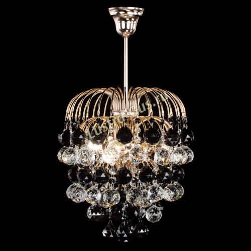 Люстра Хрустальные брызги шар 40 мм черная в Ижевске Гусь Хрустальный