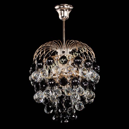 Люстра Хрустальные брызги шар 40 мм черная в Ижевске Гусь Хрустальный