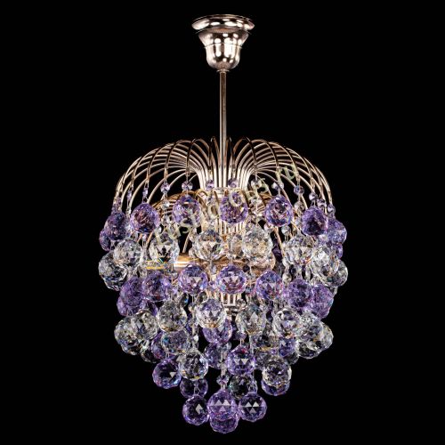 Люстра Хрустальные брызги шар 40 мм фиолетовая в Ижевске Гусь Хрустальный