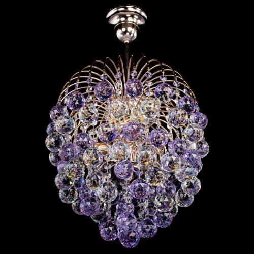 Люстра Хрустальные брызги шар 40 мм фиолетовая в Ижевске Гусь Хрустальный