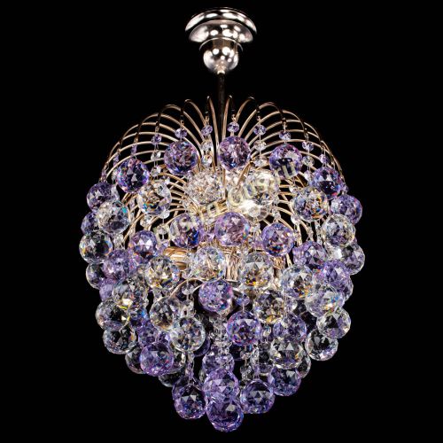 Люстра Хрустальные брызги шар 40 мм фиолетовая в Ижевске Гусь Хрустальный
