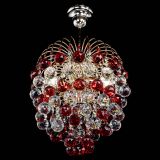 Люстра Хрустальные брызги шар 40 мм красная в Ижевске