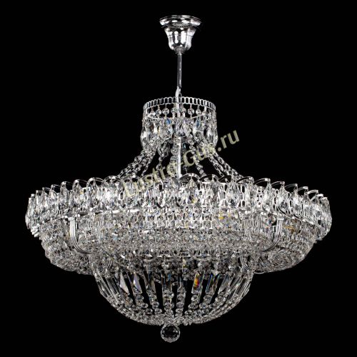 Люстра Кольцо Классика 6 ламп с подвесом в Ижевске Гусь Хрустальный