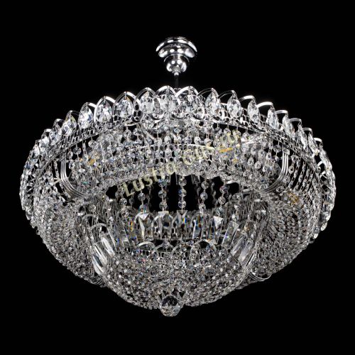 Люстра Кольцо Классика 6 ламп с подвесом в Ижевске Гусь Хрустальный