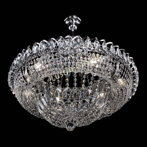 Люстра Кольцо Классика 6 ламп с подвесом в Ижевске Гусь Хрустальный