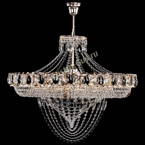 Люстра 	 Кольцо Классика Веер №8 черная в Ижевске Гусь Хрустальный