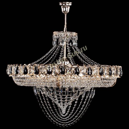 Люстра 	 Кольцо Классика Веер №8 черная в Ижевске Гусь Хрустальный