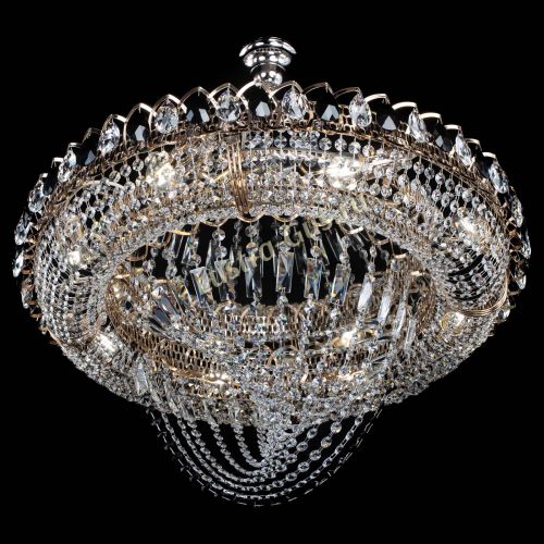 Люстра 	 Кольцо Классика Веер №8 черная в Ижевске Гусь Хрустальный