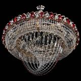 Люстра Кольцо Классика Веер №8 красная в Ижевске