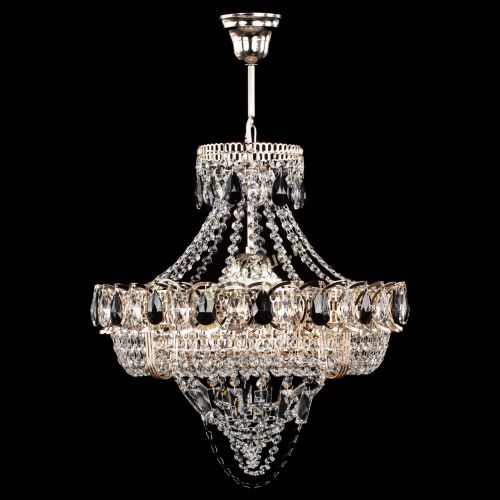 Люстра Кольцо Классика Веер черная в Ижевске Гусь Хрустальный