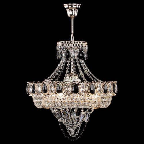 Люстра Кольцо Классика Веер черная в Ижевске Гусь Хрустальный