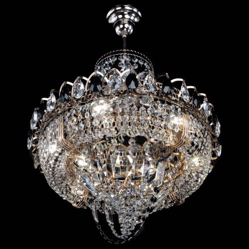 Люстра Кольцо Классика Веер черная в Ижевске Гусь Хрустальный