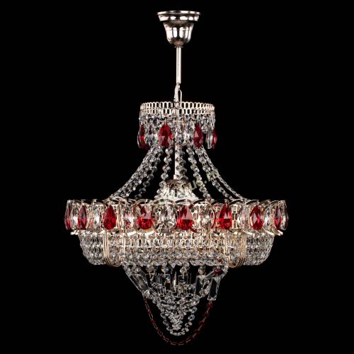 Люстра Кольцо Классика Веер красная в Ижевске Гусь Хрустальный