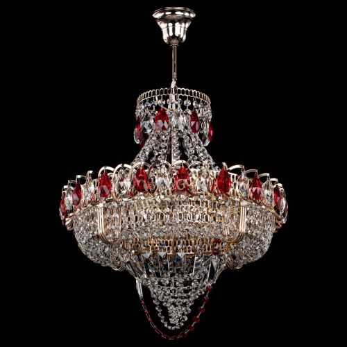 Люстра Кольцо Классика Веер красная в Ижевске Гусь Хрустальный