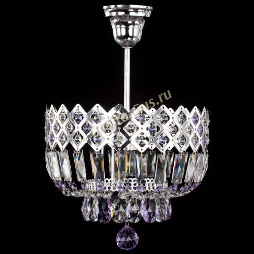 Люстра Корона №1 пластинка фиолетовая в Ижевске Гусь Хрустальный