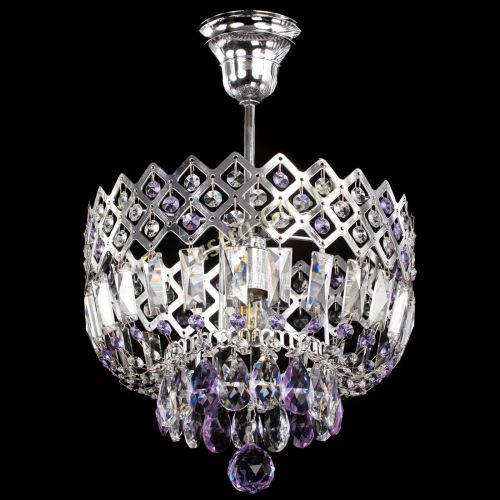 Люстра Корона №1 пластинка фиолетовая в Ижевске Гусь Хрустальный