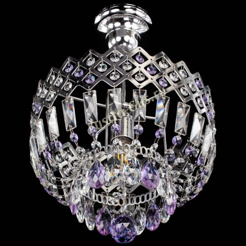 Люстра Корона №1 пластинка фиолетовая в Ижевске Гусь Хрустальный