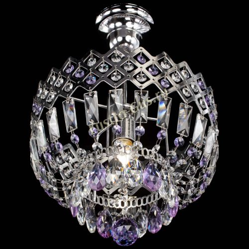 Люстра Корона №1 пластинка фиолетовая в Ижевске Гусь Хрустальный