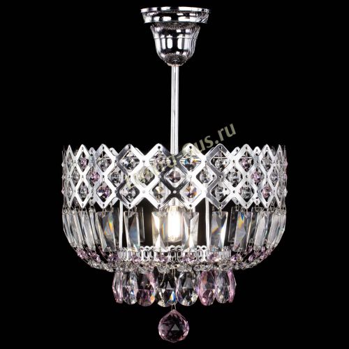 Люстра Корона №1 пластинка розовая в Ижевске Гусь Хрустальный