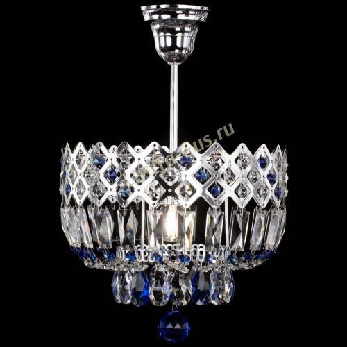 Люстра Корона №1 пластинка синяя в Ижевске Гусь Хрустальный