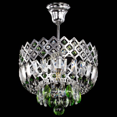 Люстра Корона №1 пластинка зеленая в Ижевске Гусь Хрустальный
