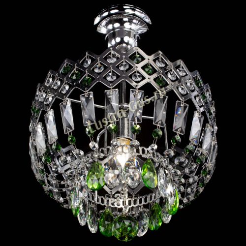 Люстра Корона №1 пластинка зеленая в Ижевске Гусь Хрустальный