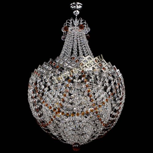 Люстра Корона №5 с подвесом Чайная в Ижевске Гусь Хрустальный