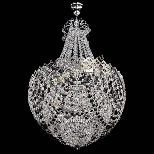 Люстра Корона №5 с подвесом Черная в Ижевске Гусь Хрустальный