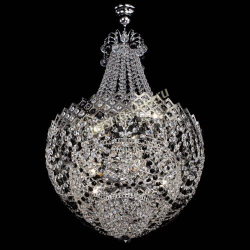 Люстра Корона №5 с подвесом Черная в Ижевске Гусь Хрустальный