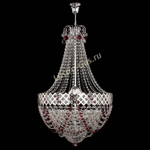 Люстра Корона №5 с подвесом Красная в Ижевске Гусь Хрустальный