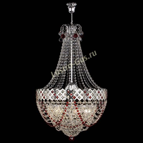 Люстра Корона №5 с подвесом Красная в Ижевске Гусь Хрустальный