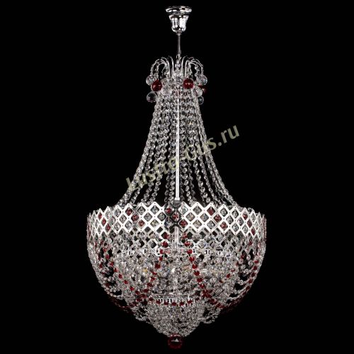 Люстра Корона №5 с подвесом Красная в Ижевске Гусь Хрустальный