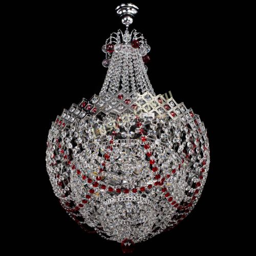 Люстра Корона №5 с подвесом Красная в Ижевске Гусь Хрустальный